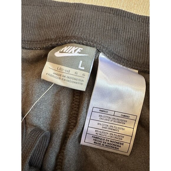 NEW Vtg Nike Y2K Pants Womens Large Velour Velvet Wide Leg Sweatpant Track Pant - Picture 7 of 7